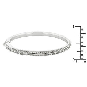 Crystal Embellished Bangle Bracelet - Jewelry Xoxo