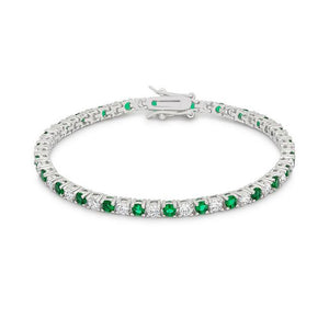 Evergreen Tennis Bracelet - Jewelry Xoxo