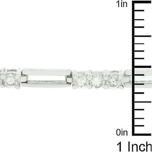 Elegant Triplet Cubic Zirconia Bracelet - Jewelry Xoxo