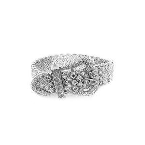 Cubic Zirconia Buckle Bracelet - Jewelry Xoxo
