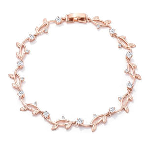 Rose Gold Vine Bracelet - Jewelry Xoxo