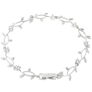 Nathans Vine Cubic Zirconia Bracelet - Jewelry Xoxo