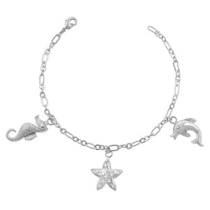 Seashore Charm Bracelet - Jewelry Xoxo