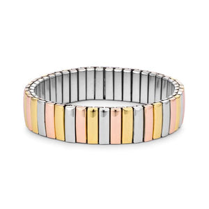 Tritone 14mm Stainless Steel Stretch Bracelet - Jewelry Xoxo