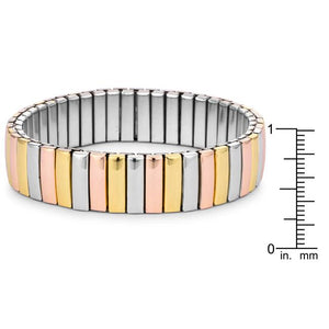 Tritone 14mm Stainless Steel Stretch Bracelet - Jewelry Xoxo