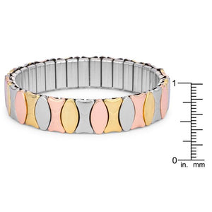 Tritone 13mm Stainless Steel Stretch Bracelet - Jewelry Xoxo