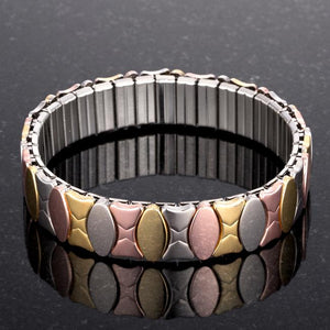 Tritone 13mm Stainless Steel Stretch Bracelet - Jewelry Xoxo