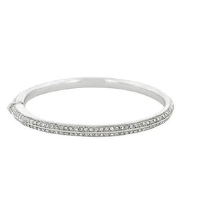 Crystal Embellished Bangle Bracelet - Jewelry Xoxo