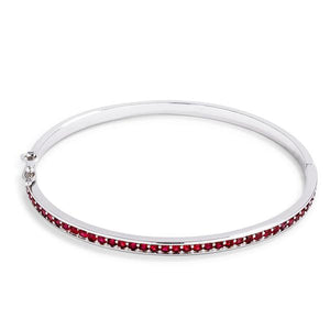 Red CZ Bangle Bracelet - Jewelry Xoxo