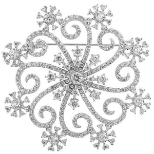 Snowflake Brooch - Jewelry Xoxo