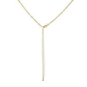 18 Inch Gold Twisted Chain - Jewelry Xoxo