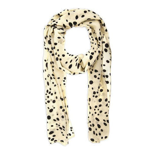 Beige Polka Dot Scarf - Jewelry Xoxo