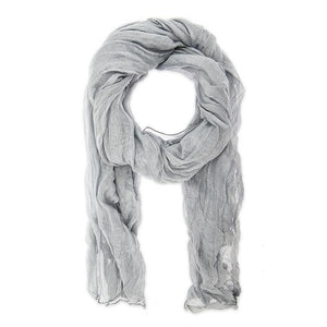 Grey Estelle Basic Scarf - Jewelry Xoxo