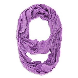 Purple Genevieve Infinity Scarf - Jewelry Xoxo