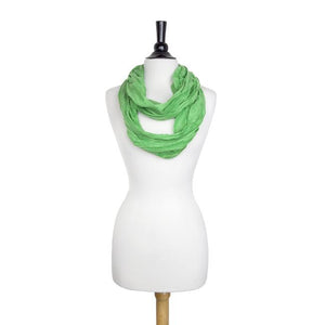 Light Green Genevieve Infinity Scarf - Jewelry Xoxo