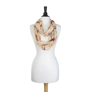 Dragonfly Peach Infinity Scarf - Jewelry Xoxo