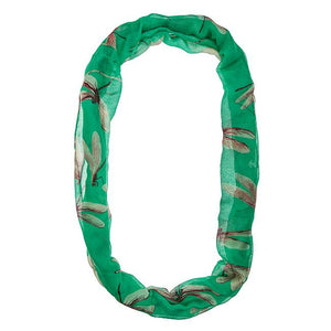 Dragonfly Turquoise Infinity Scarf - Jewelry Xoxo