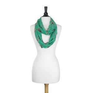 Dragonfly Turquoise Infinity Scarf - Jewelry Xoxo