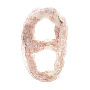 Mixology Peach Infinity Scarf - Jewelry Xoxo