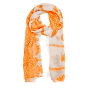 Tina Scarf in Orange - Jewelry Xoxo