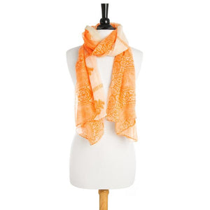 Tina Scarf in Orange - Jewelry Xoxo