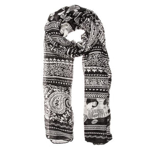 Michelle Scarf in Black - Jewelry Xoxo