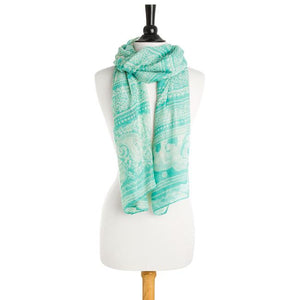 Michelle Scarf in Mint - Jewelry Xoxo