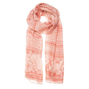 Michelle Scarf in Peach - Jewelry Xoxo