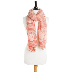 Michelle Scarf in Peach - Jewelry Xoxo