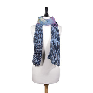 Sydney Watercolor Black Scarf - Jewelry Xoxo