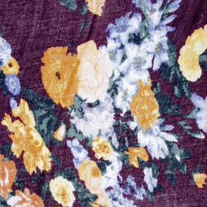 Purple Aria Floral Infinity Scarf - Jewelry Xoxo