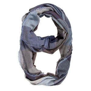 Blue Spencer Plaid Infinity Scarf - Jewelry Xoxo