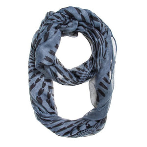 Grey Shauna Infinity Scarf - Jewelry Xoxo