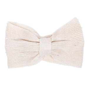 Off White Alison Knotted Knit Headband - Jewelry Xoxo