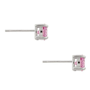 Pink Cubic Zirconia Stud Earrings - Jewelry Xoxo