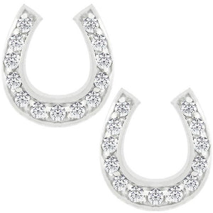 Horseshoe Stud Earrings - Jewelry Xoxo