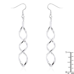 Silver Twist Earrings - Jewelry Xoxo