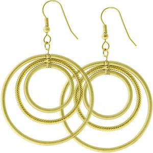 Golden Illusion Hoop Earrings - Jewelry Xoxo