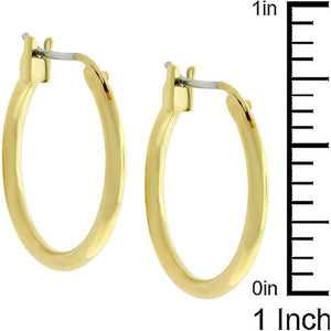 Small Golden Hoop Earrings - Jewelry Xoxo