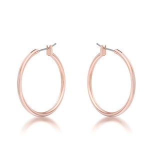 Small Rosegold Hoop Earrings - Jewelry Xoxo