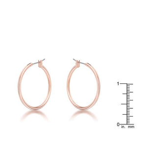 Small Rosegold Hoop Earrings - Jewelry Xoxo