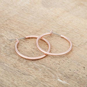 Small Rosegold Hoop Earrings - Jewelry Xoxo