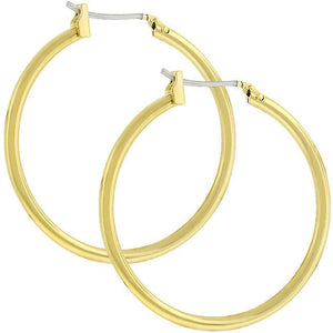 Golden Hoop Earrings - Jewelry Xoxo