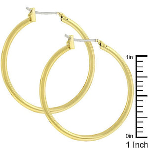 Golden Hoop Earrings - Jewelry Xoxo