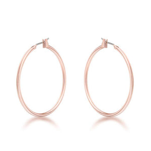 Elegant Rosegold Hoop Earrings - Jewelry Xoxo