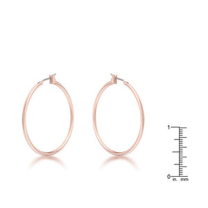 Elegant Rosegold Hoop Earrings - Jewelry Xoxo