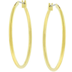 Basic Golden Hoop Earrings - Jewelry Xoxo