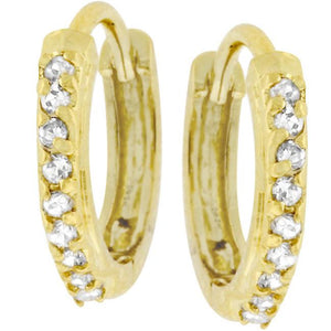 Classic Petite Hoop Earrings Goldtone Finish - Jewelry Xoxo