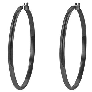 Classic Hoop (Black Tone) - Jewelry Xoxo