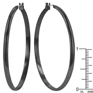 Classic Hoop (Black Tone) - Jewelry Xoxo